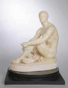 Sırasını Bekleyen Bir Yunan Boksör, 1838 dolayları (mermer)
